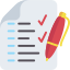 Admission form icon for student registration