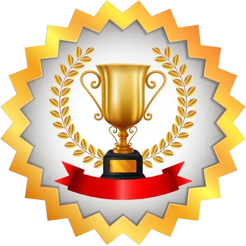 Illustration of a trophy representing top-performing students at Microtek College